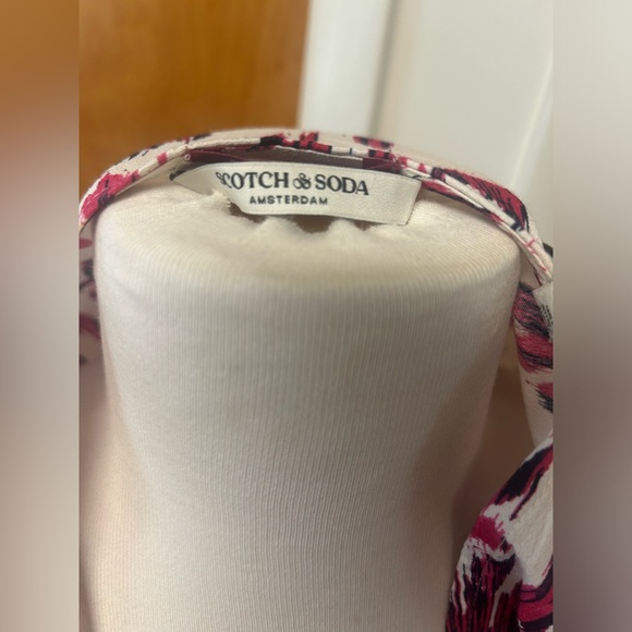 Scotch and Soda long sleeve knee length peplum waist dress size 38 - Picture 4 of 5